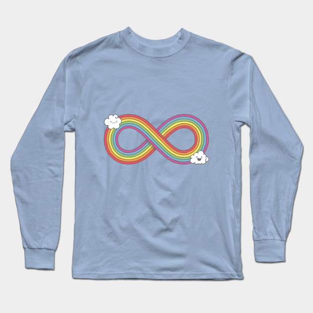 Infinity Rainbow Long Sleeve T-Shirt by nickmanofredda